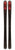 Black and red Völkl skis with a sleek design, perfect for all-mountain performance and winter sports adventures.