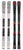 Men's Salomon Prophet 152 skis in black, silver, and red with a sleek performance-focused design.